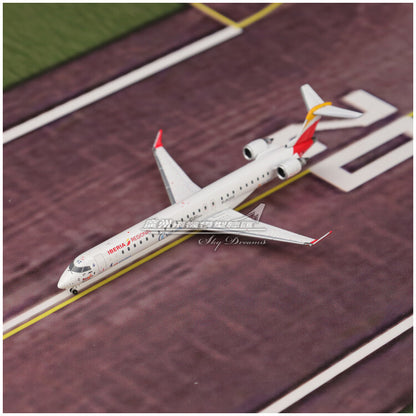 1:400 JC Wings Iberia Bombardier CRJ1000 Passenger Airplane Diecast Model