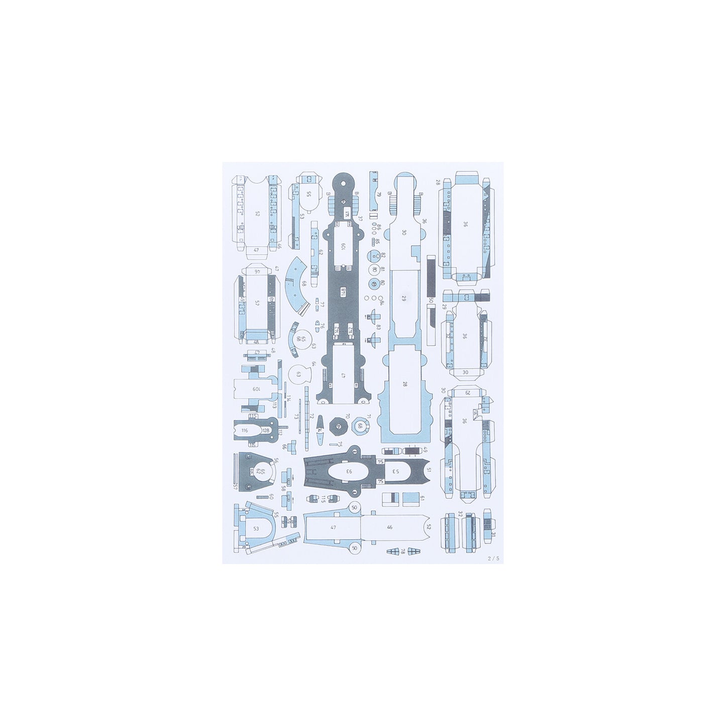 1/400 Scale Italy Muzio Attendolo Light Cruiser Paper Model Puzzle Kit