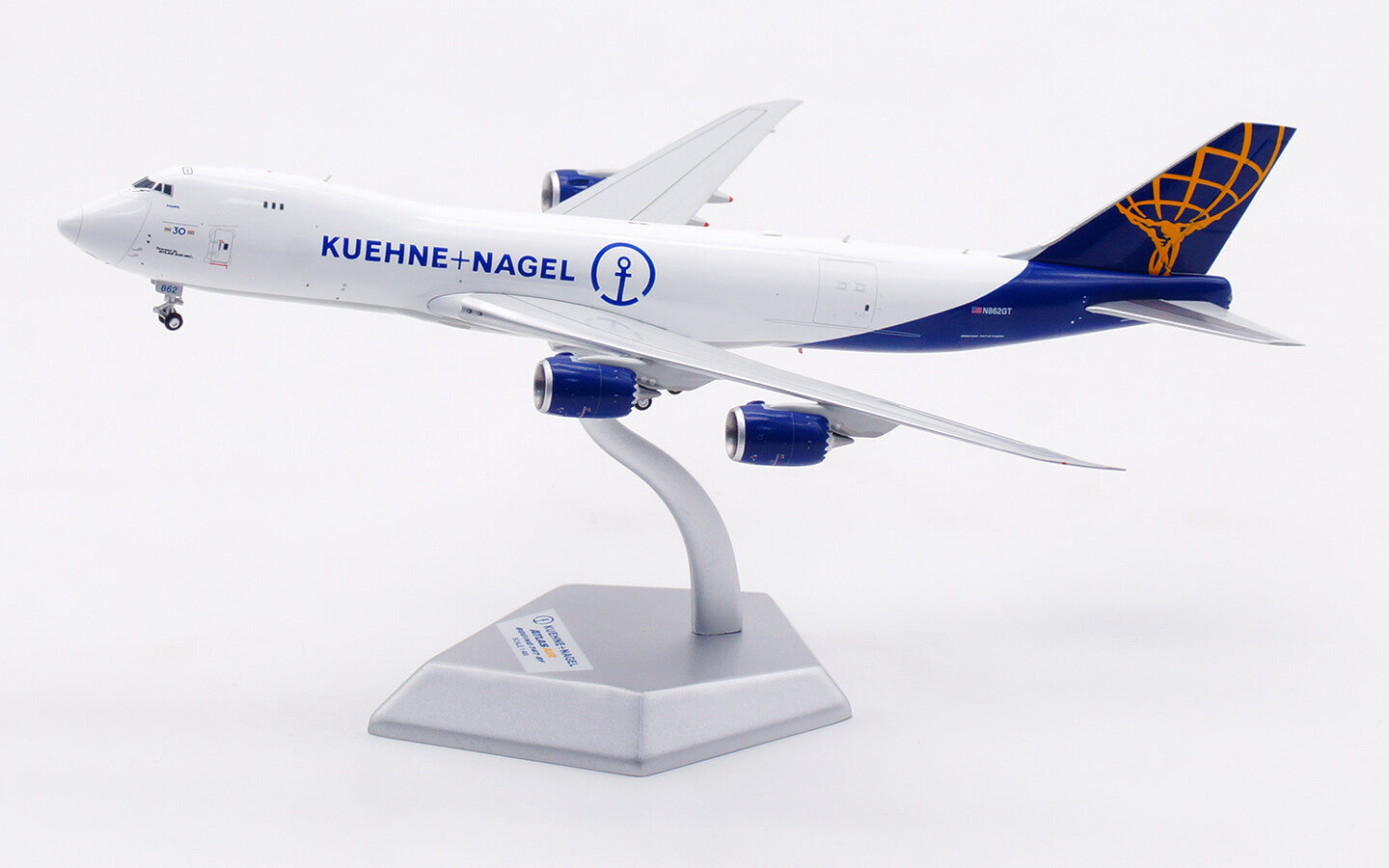 1:400 HX Models ATLAS AIR BOEING 747-8 Passenger Airplane Diecast Aircraft Model