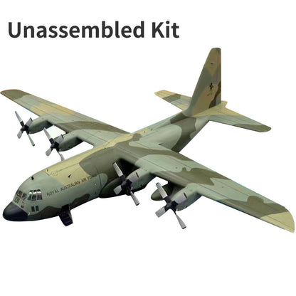 DIY 1:50 USAF C-130 Hercules Transport Aircraft 3D Paper Model Military Craft N