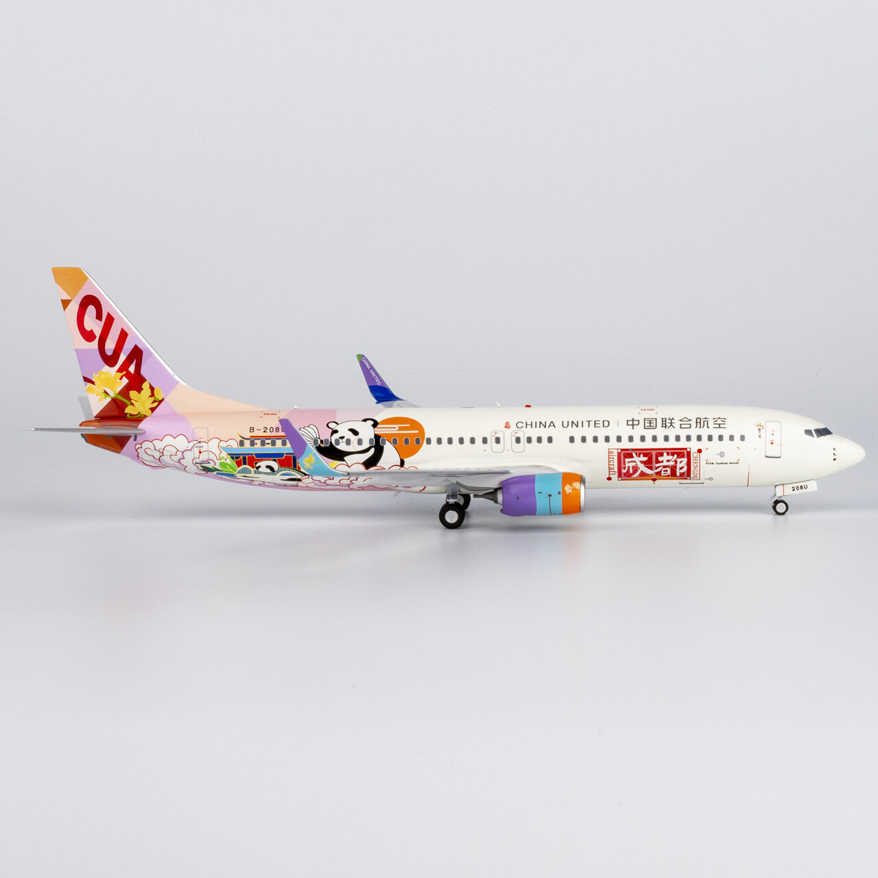 1:200 NGmodels China United Airlines B737-800 Passenger Airplane Diecast Model