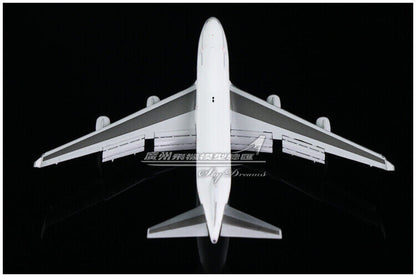 1:400 JC Wings BOEING 747-400 GE Engine Flap Down Blank Airplane Diecast Model