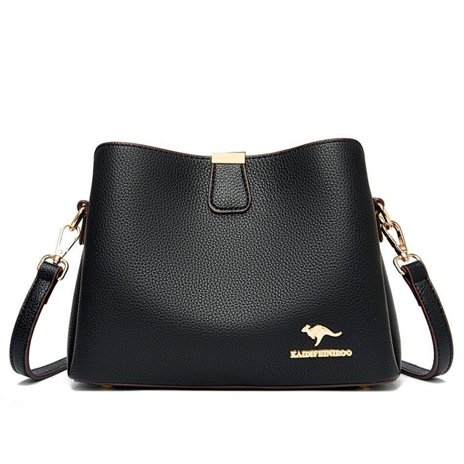 Women's Handbag Purses 3 Layers Ladies Shoulder Messenger Bags Femme