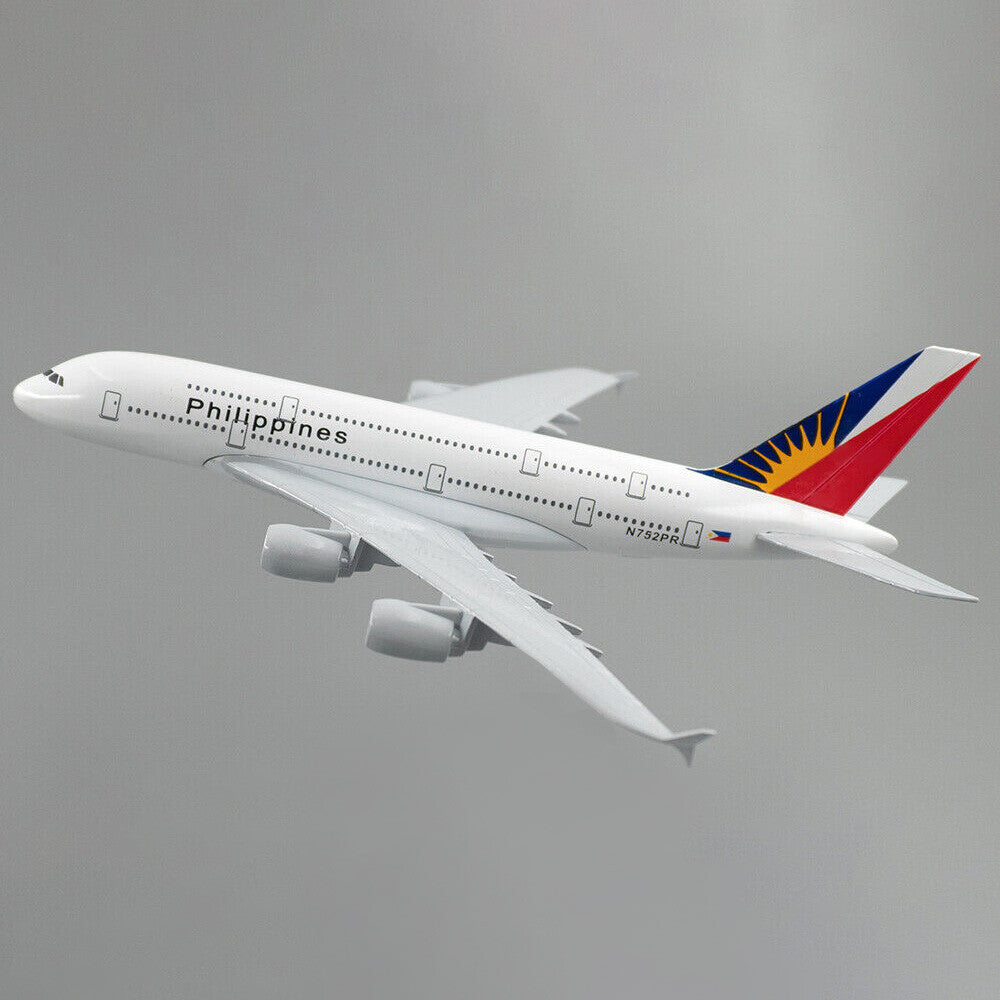 1:400 16cm A380 Philippine Airlines Airplane Model Alloy Diecast Plane Ornaments