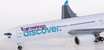 1:200 32CM Hogan Eurowings AIRBUS A330-300 Aircraft ABS Plastic Airplane Model