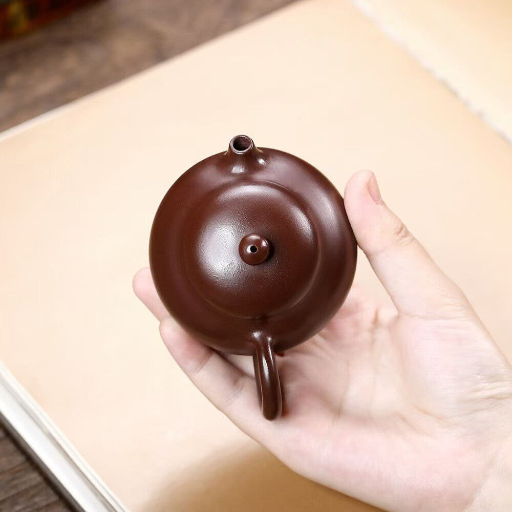 100ml Small Tea Pot Real Yixing Zisha Purple Zhu Clay Marked Pot Kungfu Tea Pots