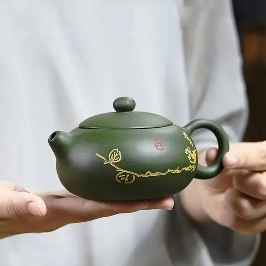 Chinese Yixing Purple Clay Filter Xishi Teapots Beauty Raw Tea Set 170ml