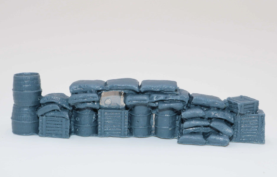 1/72 Resin Scene Model Barricade Roadblock Cover Scene Ornament