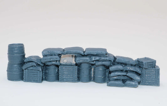 1/72 Resin Scene Model Barricade Roadblock Cover Scene Ornament