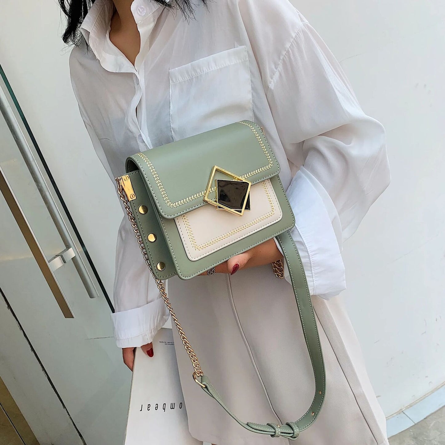 Link For Women Shoulder Messenger Bag Female Small Bucket Bags Lady Handbags