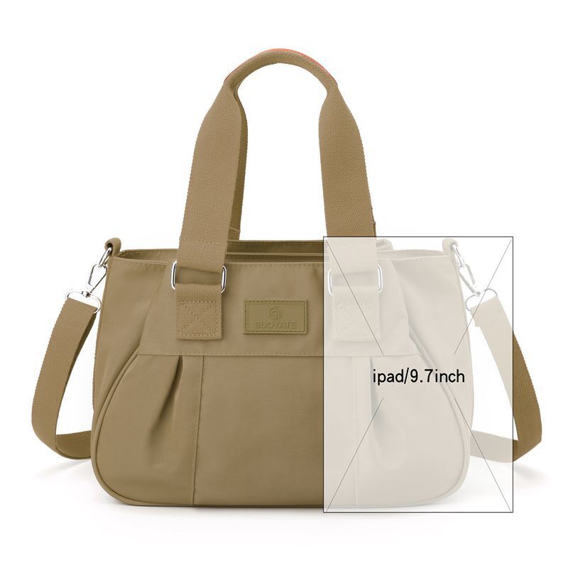 Handbag Waterproof Oxford Tote Nylon Shoulder Bag Large Top-handle Messenger Bag