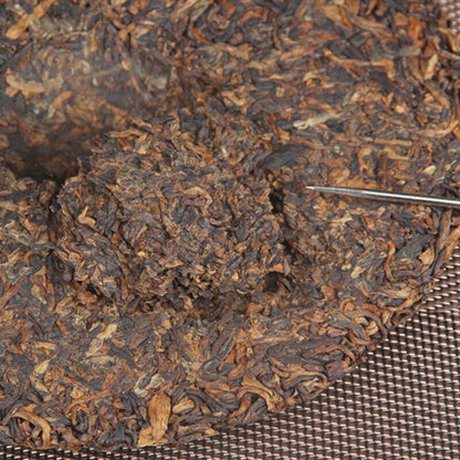 357g Spring Handmade Tea Pu-Erh Ripe Tea Cake Organic Chinese Black Tea Puer Tea