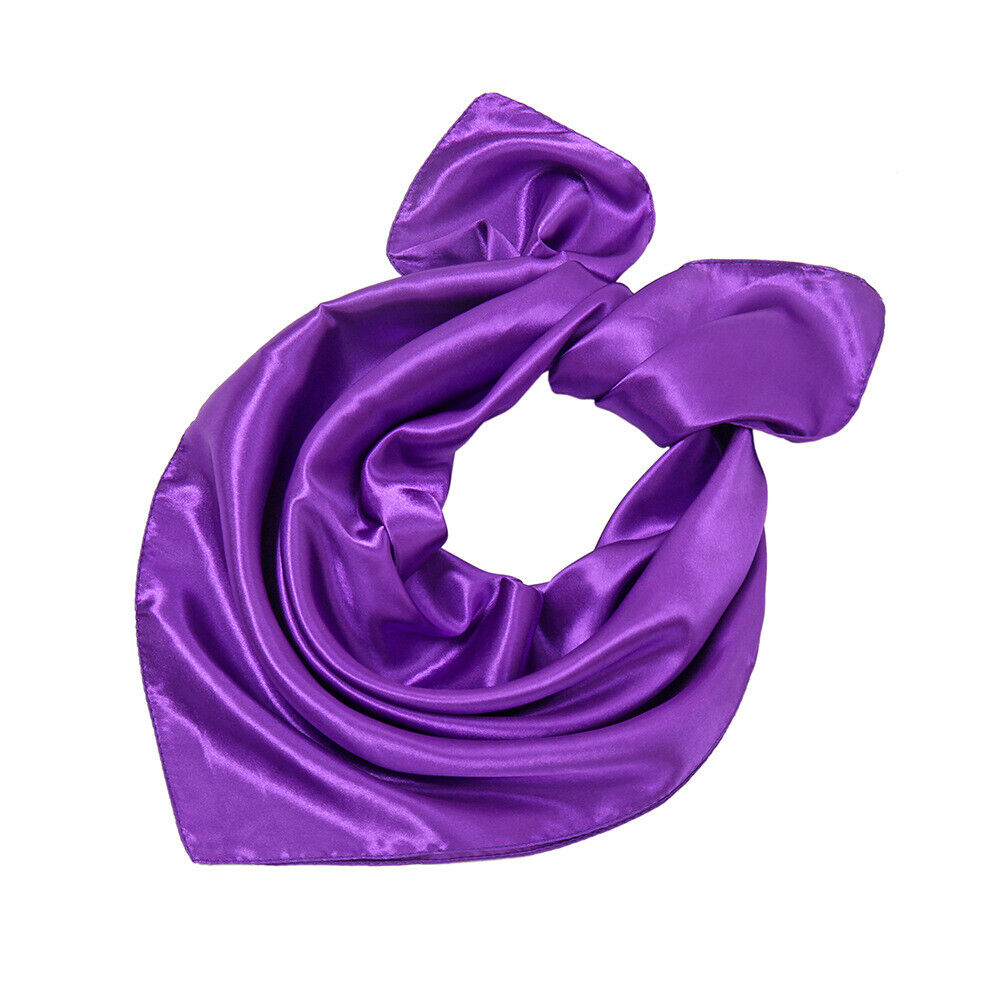 Silk Square Scarf 60cm Satin Neck Hair Tie Band Bag Ribbons Shawl Hijab 60*6