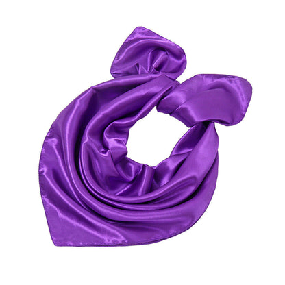 Silk Square Scarf 60cm Satin Neck Hair Tie Band Bag Ribbons Shawl Hijab 60*6