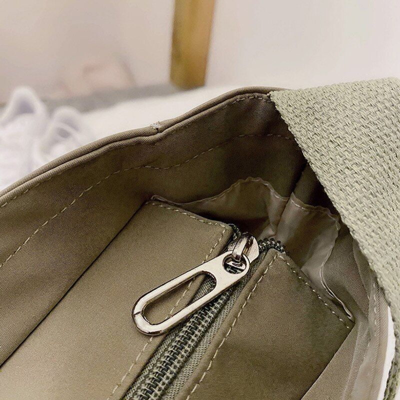 Large Handbag Shoulder Bag Waterproof Nylon Purse Canvas Crossbody 36*10*34 CM