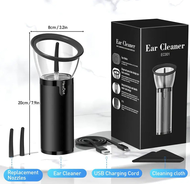 Electric Ear Wax Removal, Retractable Water Ear Wax Cleaner, Effective Ear Clean