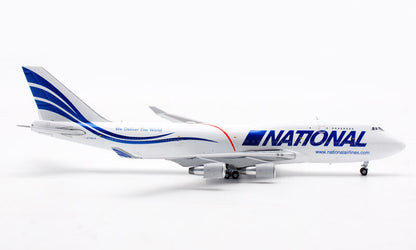 JC Wings NATIONAL AIRLINES FOR BOEING B747-400BCF N756CA 1/400 Aircraft Model