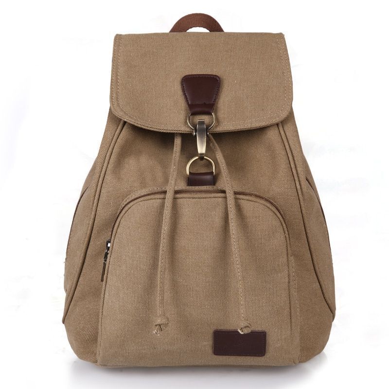 Canvas Backpack Vintage Pure Cotton Travel Bag Laptop School Bags Bag Polyester