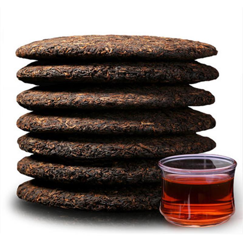 357g Yunnan Pu Erh Tea Puer Ripe Tea Cake Spring Cooked Black Tea Health Care