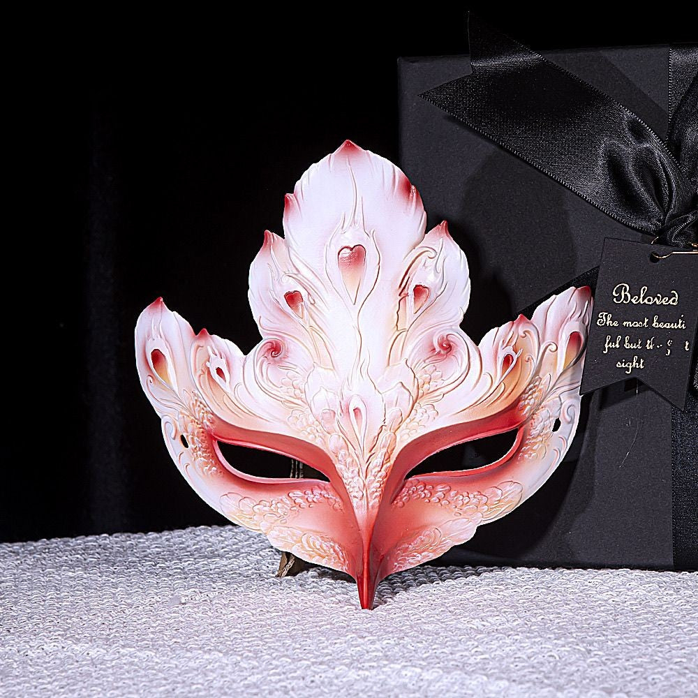 Luxury Hand-Painted Half-Face Mask Cosplay Party Costume Accessory
