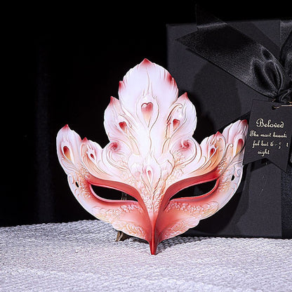 Luxury Hand-Painted Half-Face Mask Cosplay Party Costume Accessory
