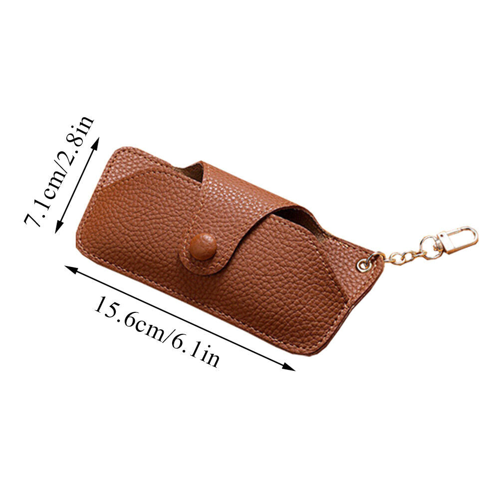 Soft PU Leather Eyeglasses Sunglasses Reading Glasses Case Pouch Storage Bag US
