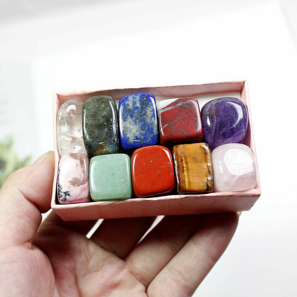 10 Pcs Natural Chakra Tumbled Stone