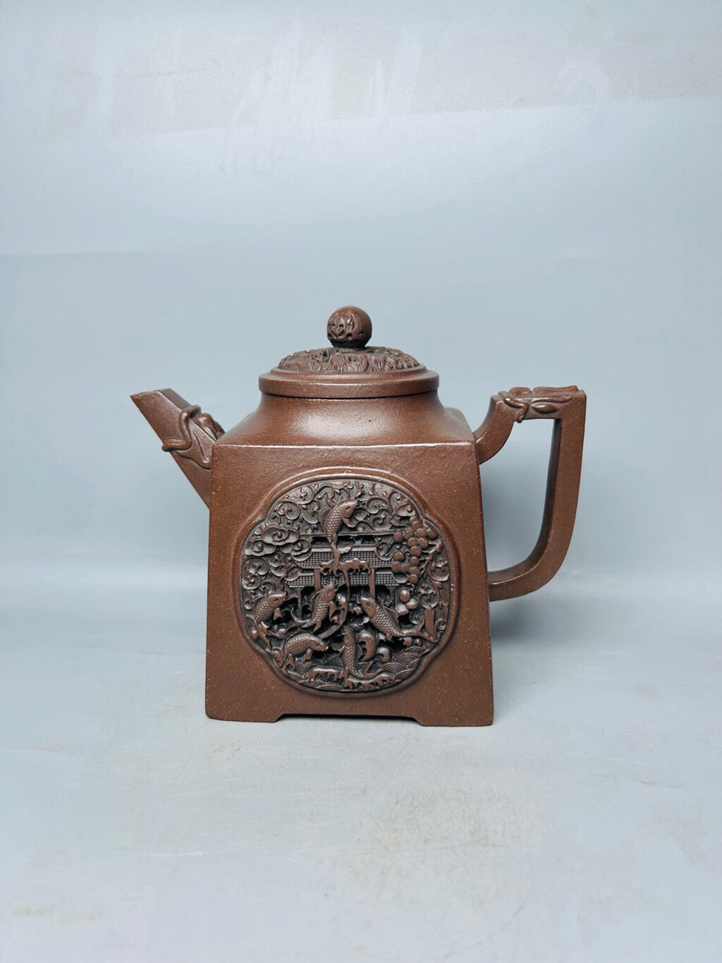 Chinese Yixing Zisha Clay Handmade Exquisite Teapot