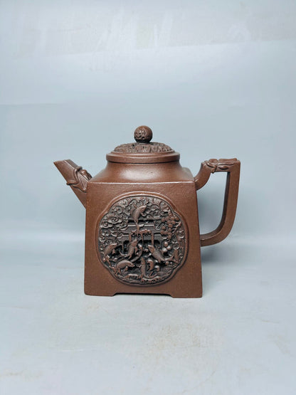 Chinese Yixing Zisha Clay Handmade Exquisite Teapot