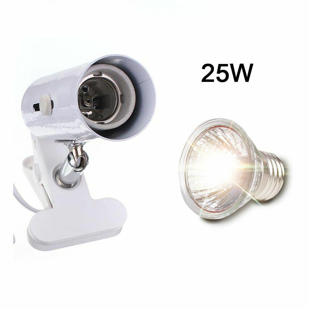 Reptile Lamp UVA UVB 3.0 Clip-on Ceramic Light Holder Turtle Basking UV Heating