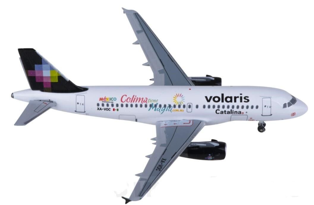 1:400 Aeroclassics Volaris AIRBUS A319 Passenger Airplane Diecast Aircraft Model