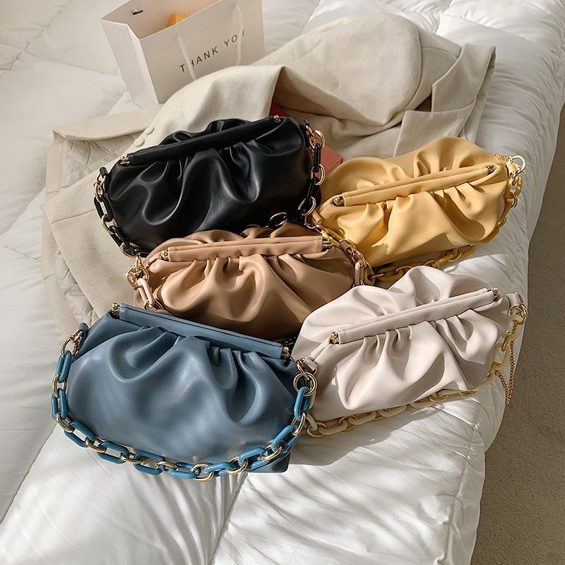 Synthetic Leather Chain Handbags Small Purses Shoulder Messenger Crossbody Bags