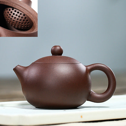 Handmade Tea Pot With Tea Infuser Ball Shaped Holes Xishi Pot Marked 115ml New