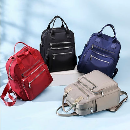 Backpack Traveling Waterproof Shoulder Bag Large Oxford Rucksack Black Purse 1PC