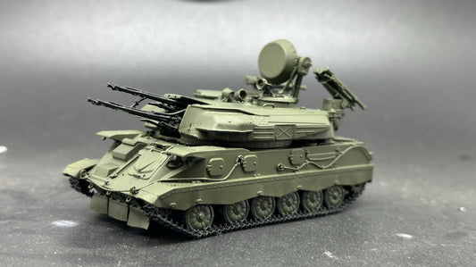 Homemade 1/72 Soviet Shilkha River M4 Anti-Aircraft Vehicle Finished Tank Model