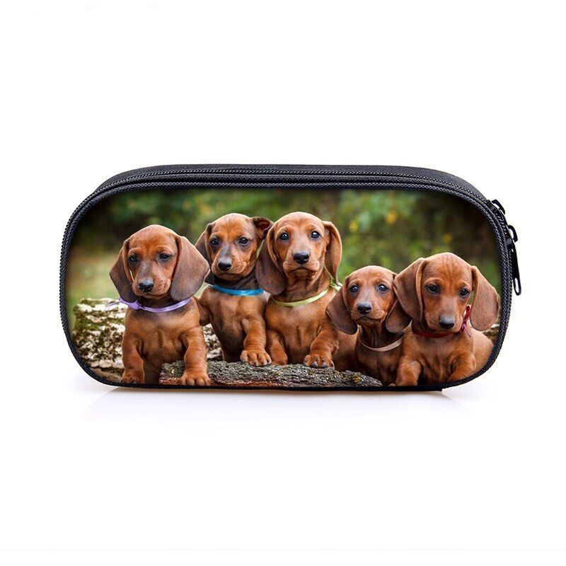 Dog Pencil Bag Stationary Bag Pencil Box School Supplies 24*11*7 CM Accessories