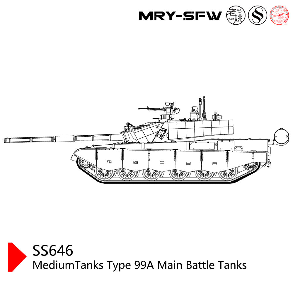SS350646 1/350Military Model Chnia MediumTanks Type 99A Main Battle Tanks