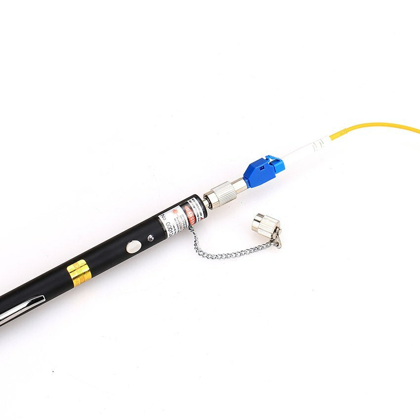 30mW Fiber Optic Visual Fault Locator Cable Tester 2.5mm LC/FC/SC/ST Adapter
