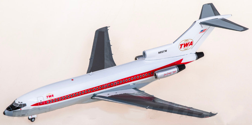 1:200 Geminijets TWA Boeing 727-100 N851TW Passenger Airplane Diecast Model