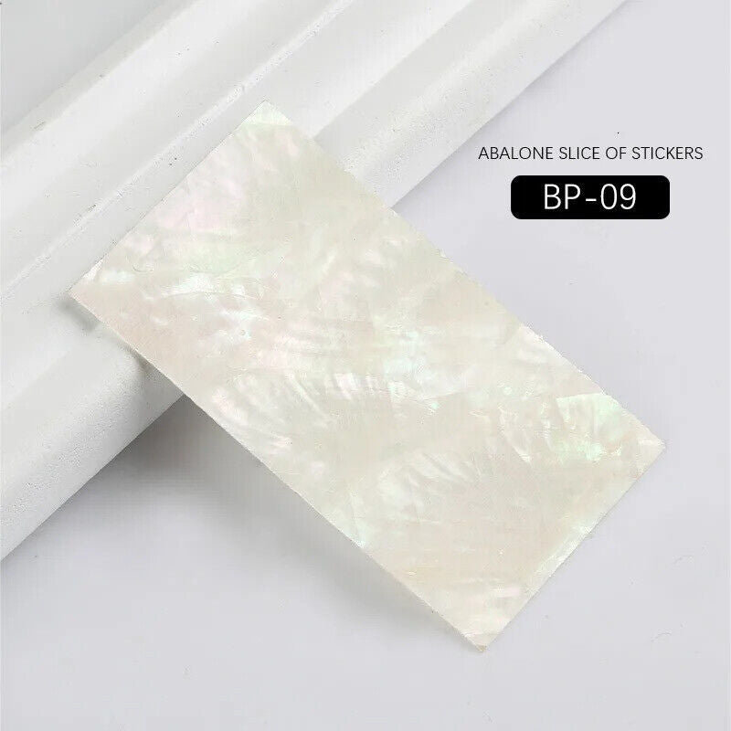 Nail Art Tool 3D Abalone Shell Slice Sticker Flakes Adhesive Decals DIY Manicure