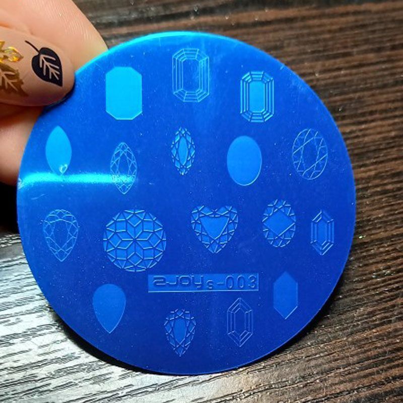 Nail Art Tools Stamping Stainless Steel Designs Shiny Pattern Stencils 5.5x5.5cm