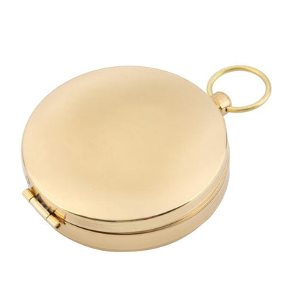 Outdoor Compass Hiking Camping Brass Pocket Watch Bronzing Antique Navigation 1p
