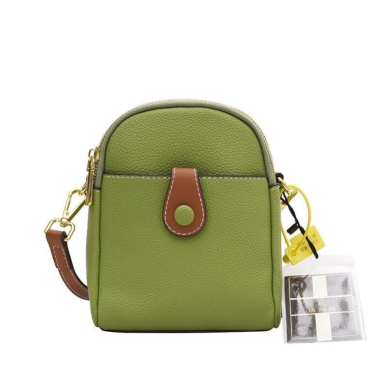 Genuine Cow Leather Bags Mini Messenger Bag Handbags Purse Small Shoulder Purse