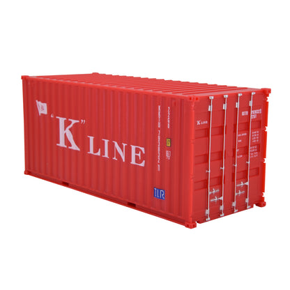 1:35 K-LINE 20GP Shipping Container Model Plastic Office Home Decorate Toy