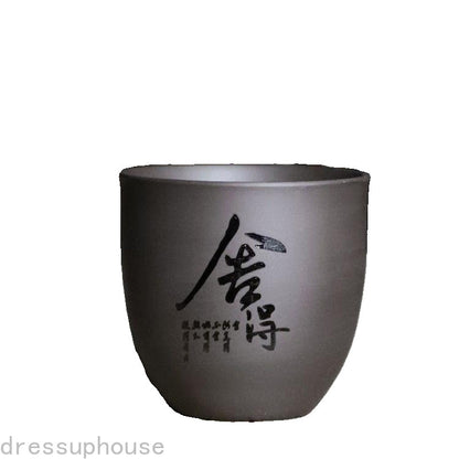 130ml Chinese Purple Sand Kungfu Teacup Tea Set Tea Tasting Cup Household