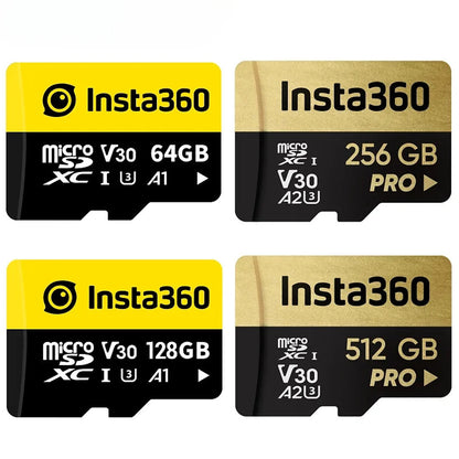 Insta360 MicroSD Memory Card V30, A1/A2 UHS-I, 90 MB/s Read / Write Speed