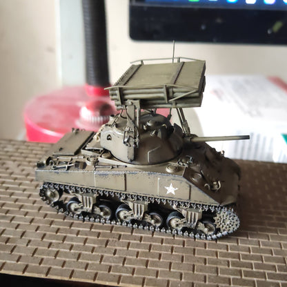 1/72 Us M4 Sherman T34 Calliope Tank Painting Completion Model