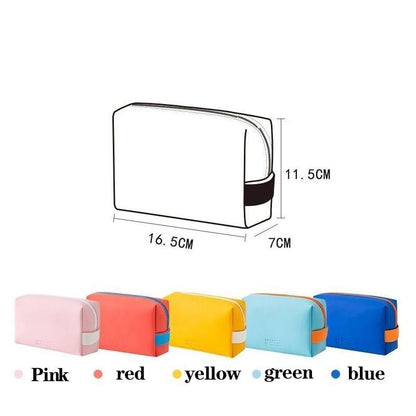 Waterproof Cosmetic Bag Synthetic Traveling Makeup Bags Toiletry Storage Zipper