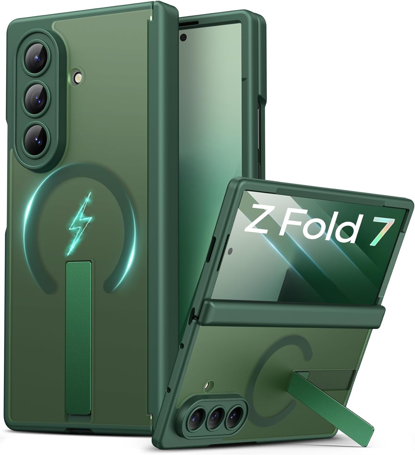 for Samsung Galaxy Z Fold 7 Case with Stand, Compatible with Magsafe, Full Lens