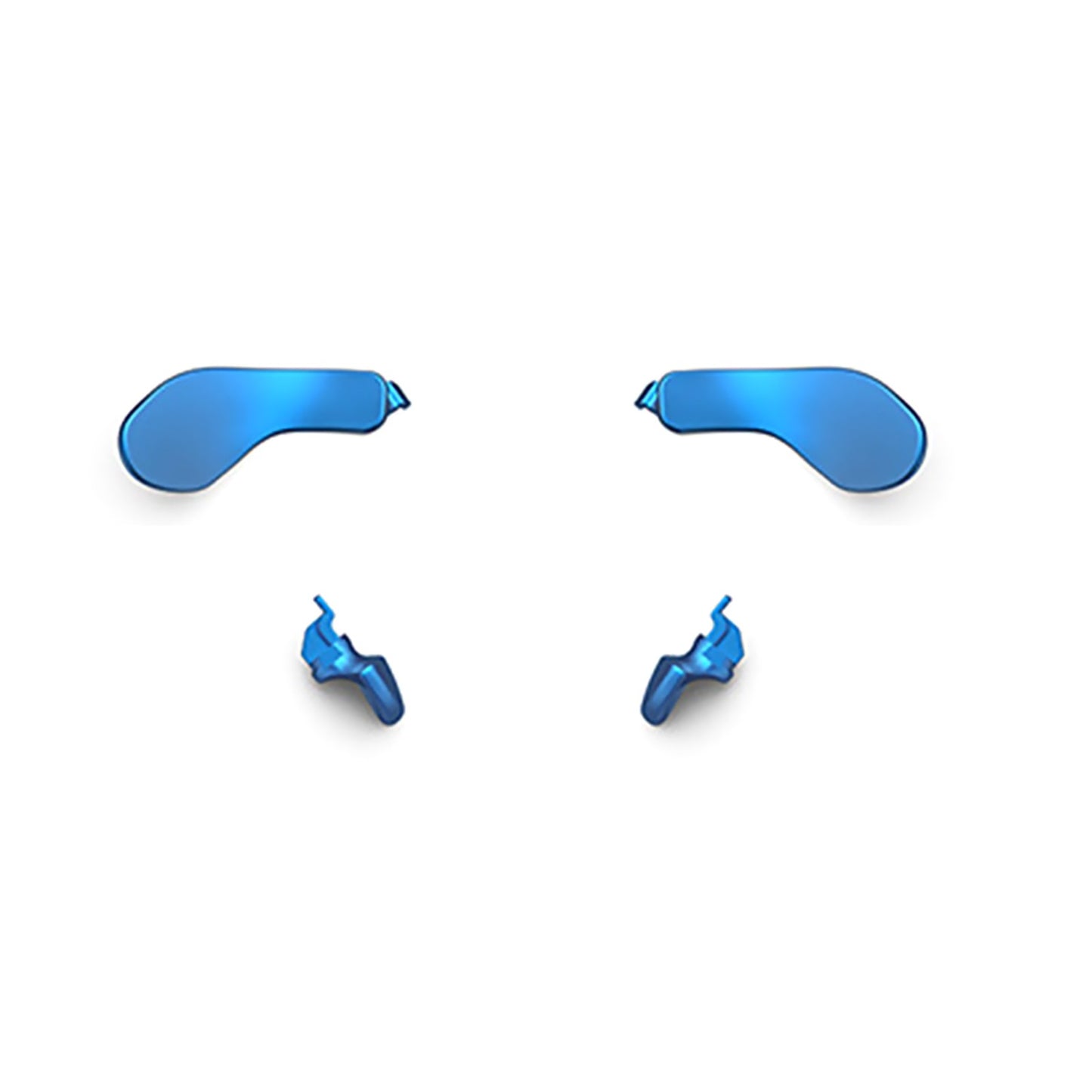 Blue DIY Steel Back Paddles For PS5 Edge Controller Interchangeable Back Button